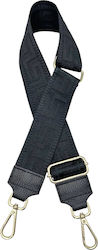 7894-132 Riemen Meander Gold Metall Savil Schwarze