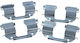 Brake Pad Installation Kit Chevrolet Matiz 109-1285