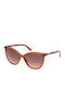 Guess Ochelari de Soare pentru Femei cu Ramă Portocalie și Lentile Degrade Portocalii GU00256 44F