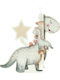 Easter Candle Dinosaur 27cm PL-489