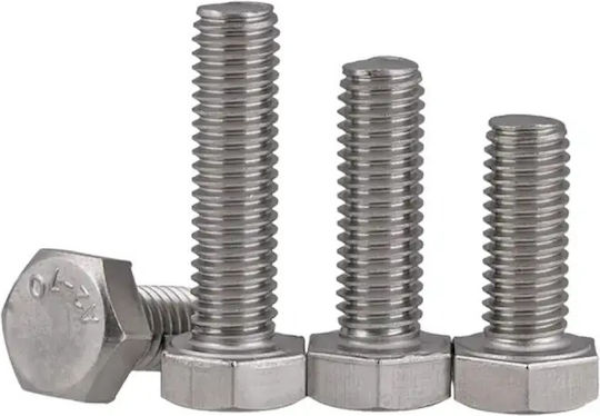 Inox Inox Hexagon Screw with Diameter M8 and Length 16mm
