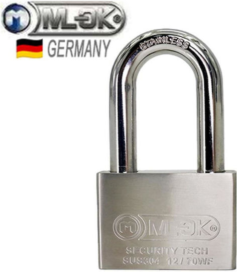 Steel Lengthened Padlock with Key