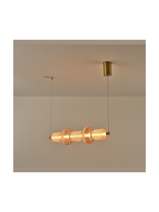 Eurolamp Verena Deckenleuchte Honig LED mit Warmen Weiß Licht 25x86x146cm