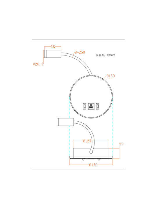 Eurolamp Arte Illumina Classic Wall Lamp with I...