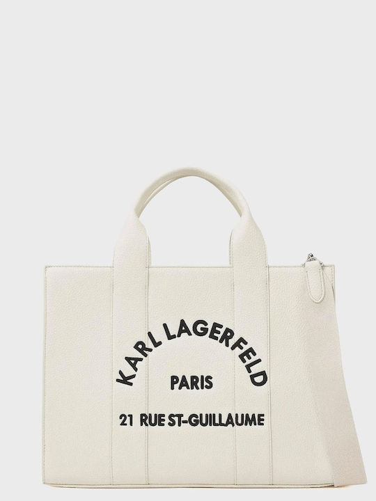 Karl Lagerfeld Women's Tote Handbag White