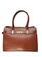 Leather Women's Shoulder Bag Brown