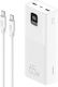 Usams PB68 Power Bank 30000mAh 65W με 2 Θύρες USB-A και Θύρα USB-C Power Delivery / Quick Charge Λευκό
