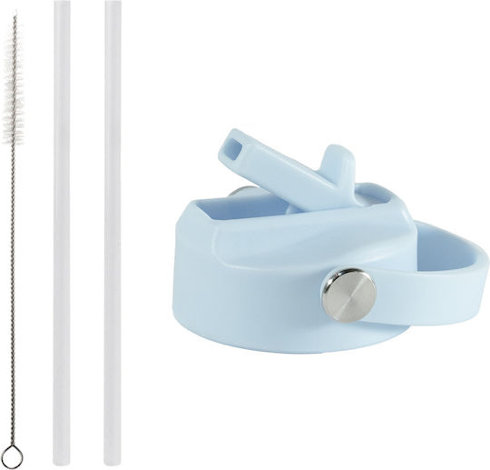 Dozze Water Bottle Straw Lid Light Blue