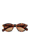 Okkia Unisex Ochelari De Soare Cu Culoare Maro Tortoise Cadru Și Culoare Maro Degrade Lentile OK048CH