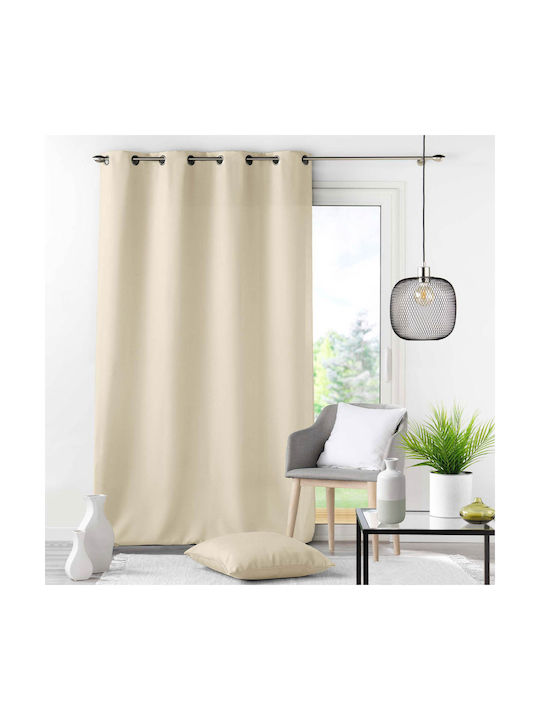 Κουρτίνα με Τρουκς Essentiel Natural 140x260εκ.