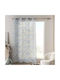 Curtain with Grommets Ilona Petrol Blue 140x240cm