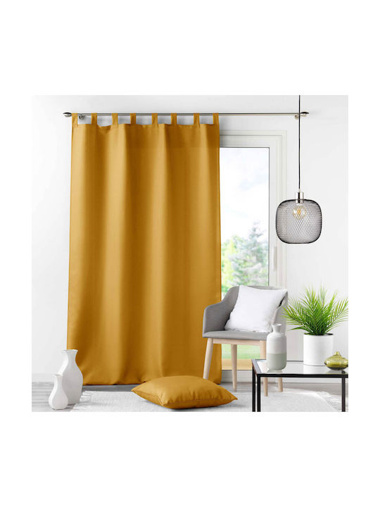 Κουρτίνα με Τιράντες Essentiel Ochre 140x260εκ.