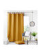 Curtain with Tab Tops Essentiel Ochre 140x260cm