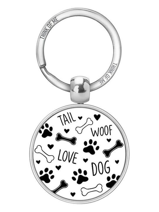 Μπρελοκ Μεταλλικο Fun Creations Think Me Dog Love Kr417