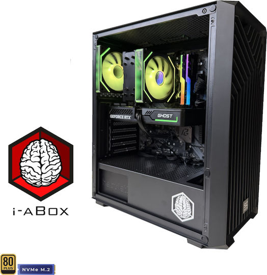 i-aBox Entry Lvl V6 GC+ Eco Gaming Desktop PC (Ryzen 7-8700F/32GB DDR5/512GB SSD/GeForce RTX 5060 Ti/No OS)
