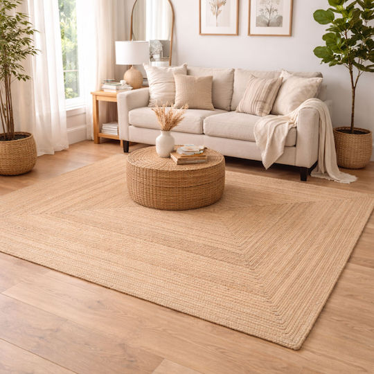 Handgefertigter Sommer Korbweide Wohnzimmer Teppich 240x340cm Beige Handgefertigter Sommer Korbweide Wohnzimmer Teppich 240x340cm Beige