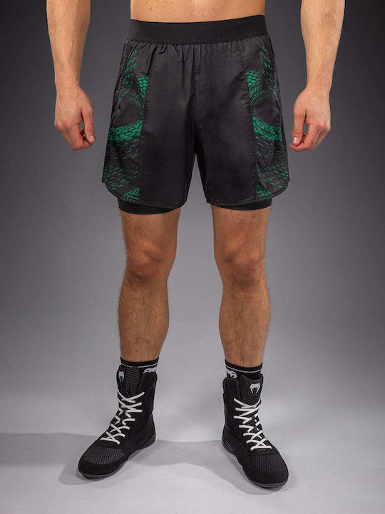 Sport Herren Shorts Schwarz/Grün/Gold