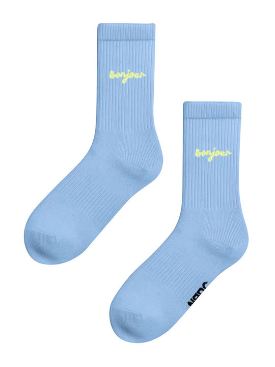 Club Γυναικείες Κάλτσες Light Blue/yellow