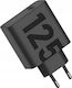 Motorola Charger with Built-in Cable with USB-C Port 125W Power Delivery Black (MC-1259)