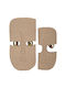 Mauro F Wall Decor Dakar Coppia Beige Made of Ceramic Material 2 Pieces