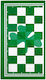 Panathinaikos Σετ Ξύλινα Πούλια & Ζάρια για Τάβλι Πράσινο / Μπλε 6cm