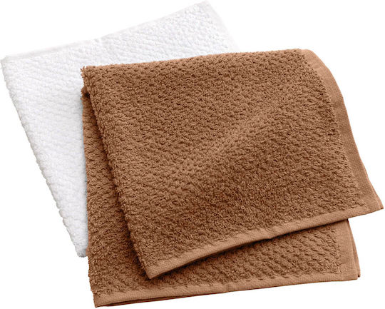 L-c Gourmet Kitchen Towel in Brown Color 50x50cm 2 Pieces