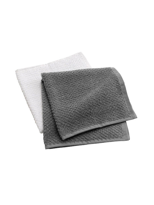 L-c Gourmet Kitchen Towel in Gray Color 50x50cm 2 Pieces