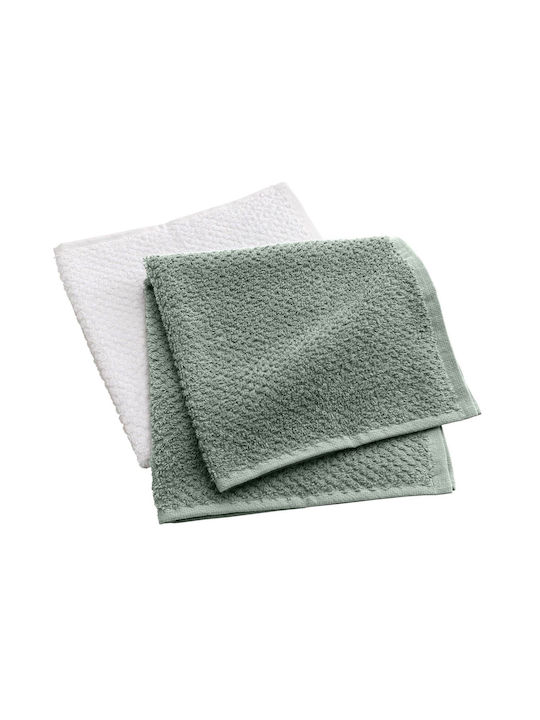 L-c Gourmet Kitchen Towel in White Color 50x50cm 2 Pieces