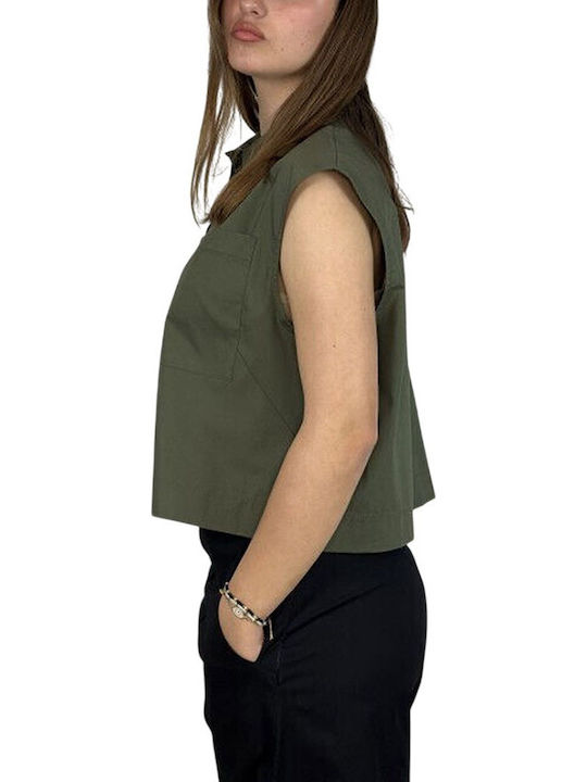 Moutaki Long Sleeve Women's Shirt Khaki