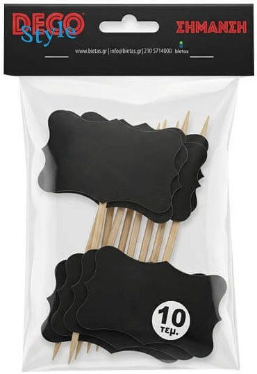 Cărți Plastificate Negru Set 10 Bucăți 7x4,5cm 1-66395