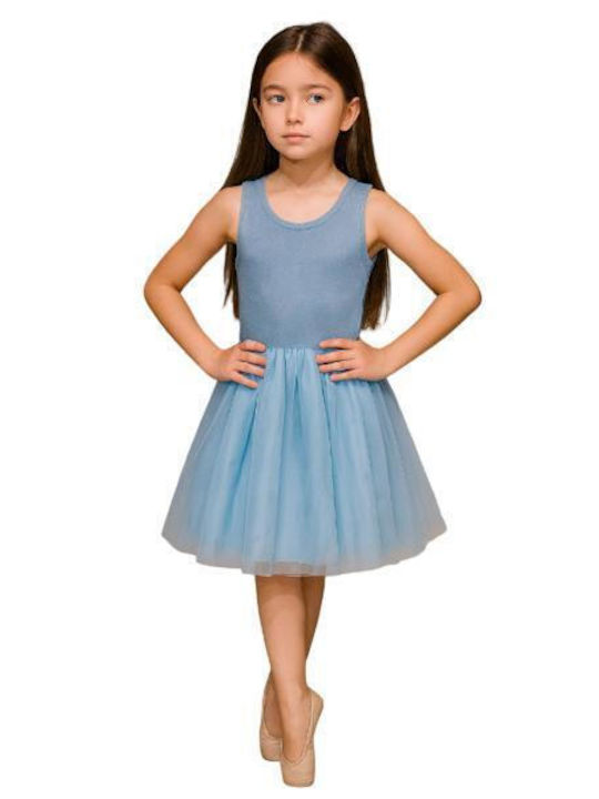 Serafino Girls Dress Light Blue