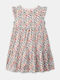 Girls Dress Floral White