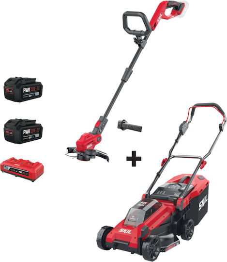 Skil 0130 CA & 0230 CA Σετ Χλοοκοπτικό 20V με 2 Μπαταρίες 4Ah