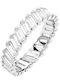 Xrisokosmima Women's Eternity Band Ring with Zircon Made of Silver