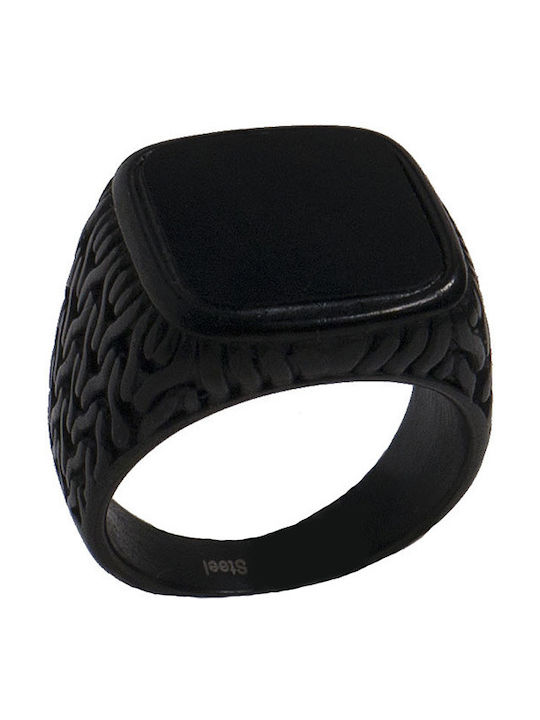 Theodora's Jewellery Ανδρικό Δαχτυλίδι από Ατσάλι