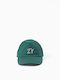 Zippy Kids' Hat Jockey Fabric Green