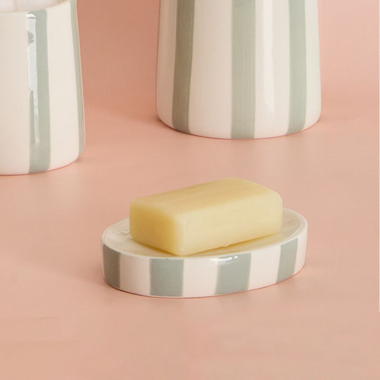 5Five F-v Strio Tavă De Săpun Ceramică Verde