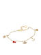 Arteon Women's Silver Gold Plated Chain Bracelet