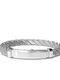 Borsari Men's Steel Bracelet with Diamond