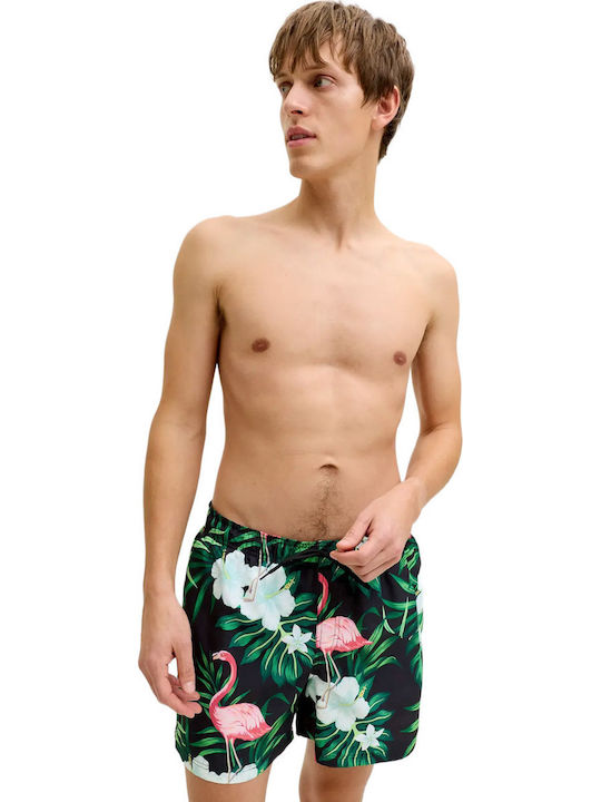 JJ Rebel Herren-Bademode Bermuda Schwarz