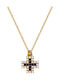 Verorama Cross from Gold Plated Silver with Chain