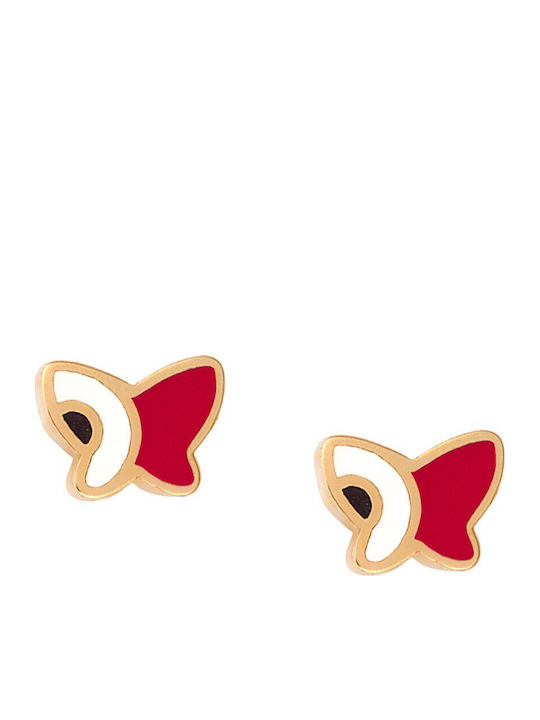 Verorama Детски Обици Studs Пеперуди от Сребърни