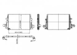 Intercooler Alfa 159 1.9 Jtdm 05 50507299 Intercooler Alfa 159 1.9 Jtdm 05 50507299