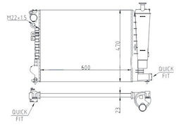 Ψυγείο Peugeot 806 2.0 16v 98 1301.p1 Ψυγείο Peugeot 806 2.0 16v 98 1301.p1