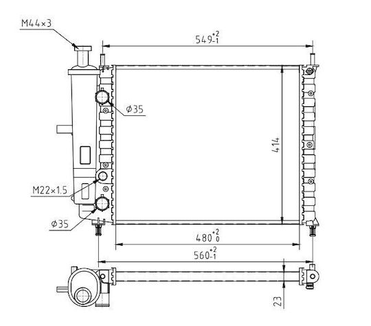 Radiator Bravo A Marea 1.2i 98 46480388