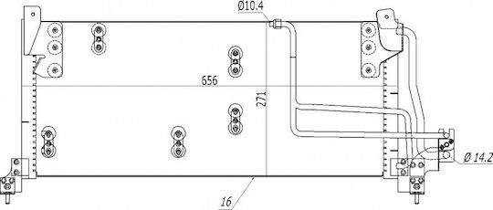 Condensator Aer Condiționat Corsa B 93-00 1618015