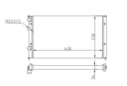 Radiator Polo Classic 1.9tdi 99-01 1hm.121.253d