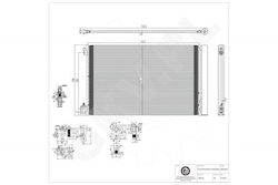 Ψυγείο Κλιματισμού Chevrolet Malibu Opel Insignia A 1850134 Ψυγείο Κλιματισμού Chevrolet Malibu Opel Insignia A 1850134