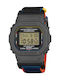 Casio Digital Men's Watch Chronograph Battery with Gray Fabric Strap