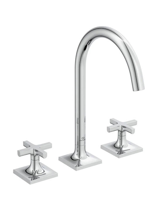 Ideal Standard Joy Αναμεικτική Μπαταρία Νιπτήρα Ασημί